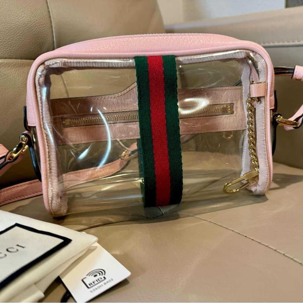 RARE GUCCI Ophidia mini transparent bag - Picture 9 of 17
